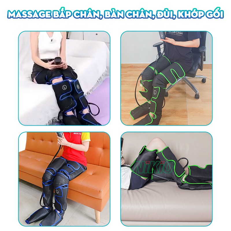Máy nén ép trị liệu massage bắp chân và bàn chân Nikio NK-287