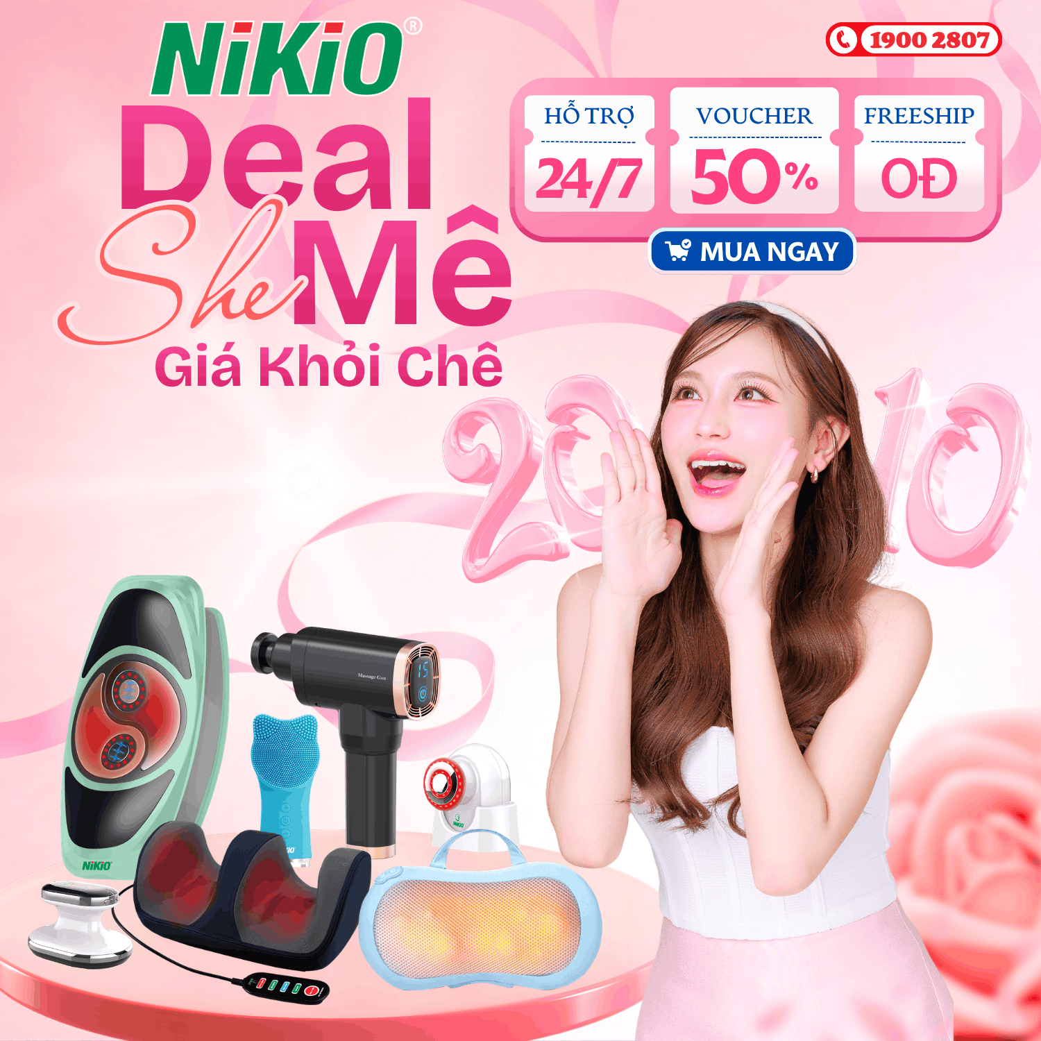 Săn sale ngày 20/10 tại Nikio