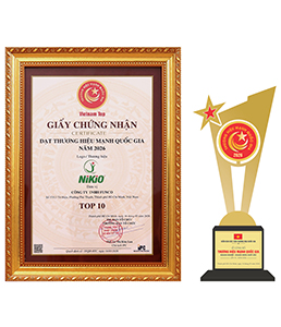 NIKIO - Top 10 Thương Hiệu Mạnh Quốc Gia 2026