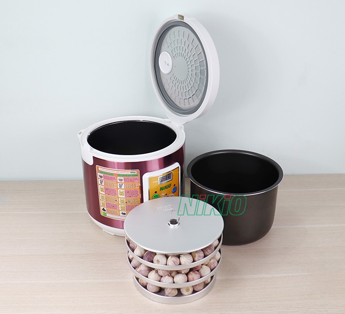 Nồi làm tỏi đen khay chứa tỏi giữ nhiệt Nikio NK-696