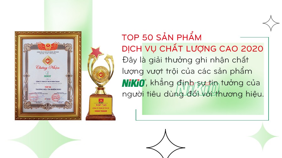 Top 50 sản phẩm dịch vụ chất lượng cao 2020