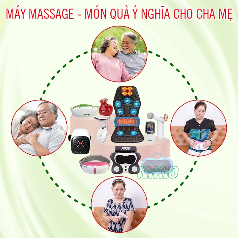 Máy massage là món quà ý nghĩ chăm sóc sức khỏe dành cho cha mẹ