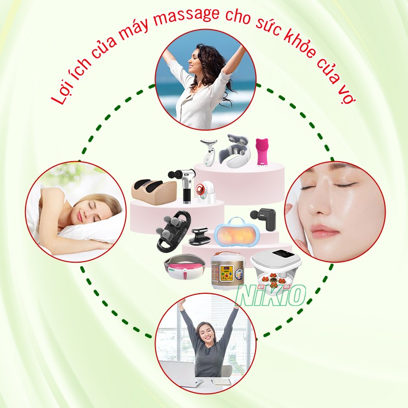 Lợi ích của máy masage chăm sóc sức khỏe dành tặng vợ