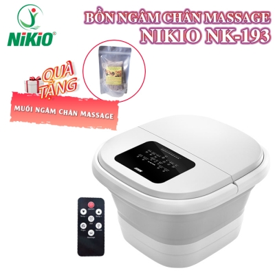 Bồn ngâm chân massage gấp gọn Nikio NK-193 - Công nghệ mới