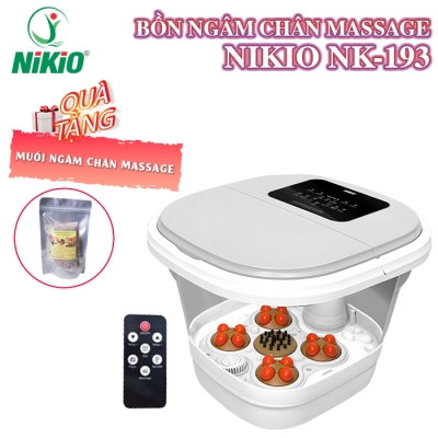 Bồn ngâm chân massage gấp gọn Nikio NK-193 - Công nghệ mới