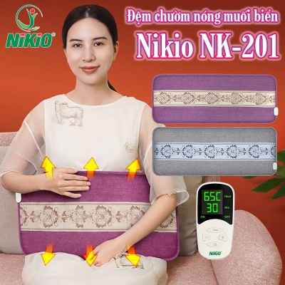 Túi chườm nóng muối biển Nikio NK-201 - Túi chườm bụng kinh, giảm đau nhức mỏi toàn thân