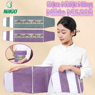 Đệm nhiệt nóng sưởi ấm toàn thân Nikio NK-202 - Dòng cao cấp có khóa dán