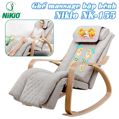 Ghế massage thư giãn bập bênh Nikio NK-155 - Dòng cao cấp