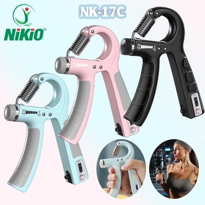 Kìm tập cơ tay có đếm số Nikio NK-17C - Điều chỉnh lực bóp từ 5kg đến 60kg