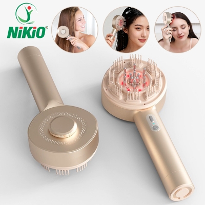 Cây lược massage đầu cầm tay Nikio NK-112 Pro - Mát xa xoa bóp và xung điện trị liệu giảm đau nhức đầu
