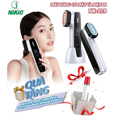 Máy massage nâng cơ trẻ hóa da mặt điện di trị liệu RF Nikio NK-128