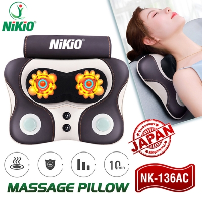 Máy massage cổ vai gáy kết hợp đấm bóp lưng Nikio NK-136AC