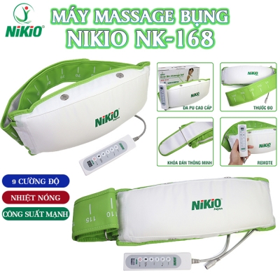 Máy massage bụng Nikio NK-168 giảm mỡ - Rung Và Nóng