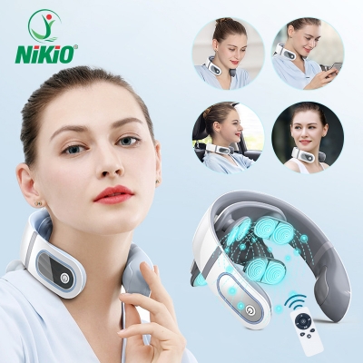 Máy massage cổ xung điện Nikio NK-130D - 4 điện cực, dùng pin sạc