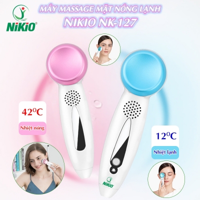 Búa nóng lạnh 2 đầu massage mặt và mắt Nikio NK-127