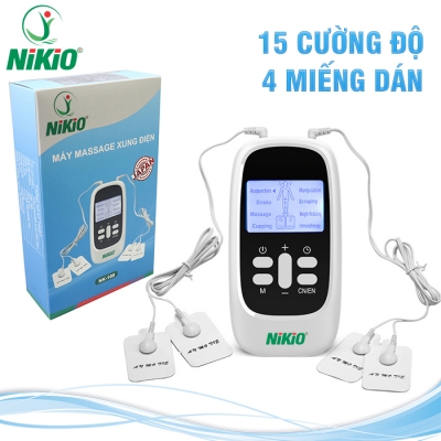 Máy massage xung điện 4 miếng dán pin sạc Nikio NK-100