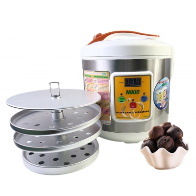 Máy làm tỏi đen chuyên dụng 6L Nikio NK-696 - Màu xám bạc