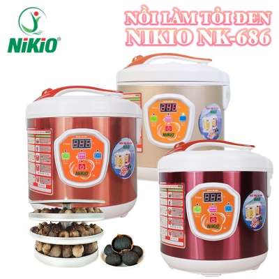 Nồi làm tỏi đen tùy chỉnh Nikio NK-686 - 6L, làm 2kg tỏi