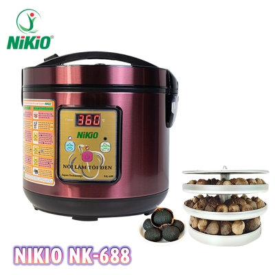 Nồi làm tỏi đen Nikio NK-688 Đỏ tím, 5L Gia đình