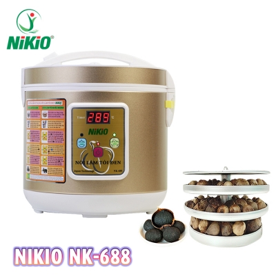 Máy làm tỏi đen Nikio NK-688 - Màu vàng Gold, 5L