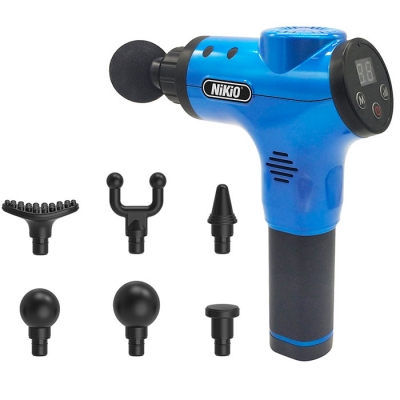 Súng mát xa cầm tay Nikio NK-170B Xanh - Nhiều chế độ mát xa