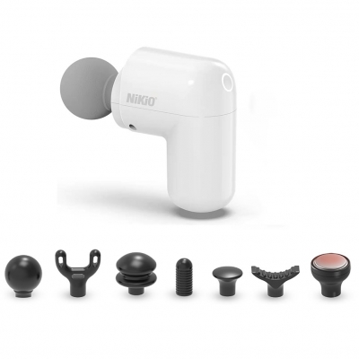 Máy massage cầm tay Nikio NK-173 siêu mini - Mát xa giảm đau nhức toàn thân, màu trắng