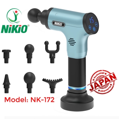 Súng massage cầm tay 6 tốc độ Nikio NK-172 - Model 2020, xanh ngọc