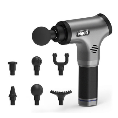 Súng massage Nikio NK-171 Xám - Gun giảm căng cơ bắp, 5 chế độ mát xa