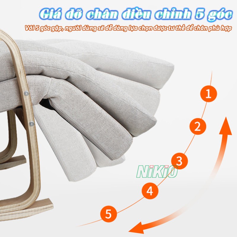 Ghế massage bập bênh 5 góc Nikio NK-155