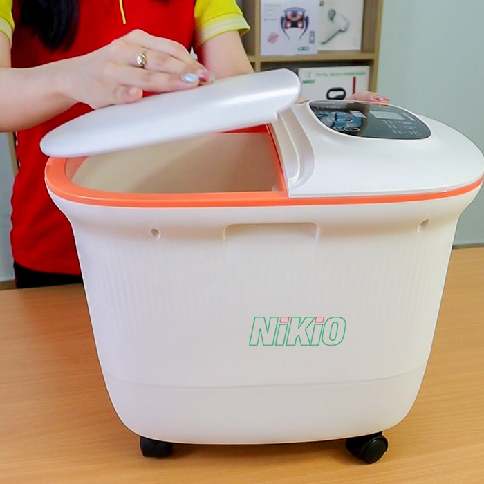 Bồn ngâm chân massage có nắp đậy Nikio NK-195-new