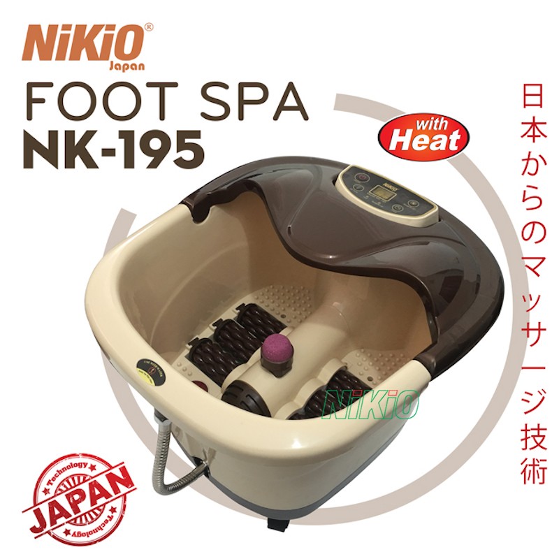 Bồn ngâm massage chân Nhật Bản Nikio NK-195 - 4in1