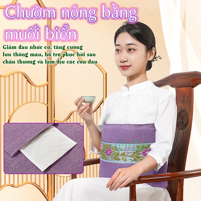 Đệm nhiệt nóng toàn thân chườm món bằng muối Nikio NK-202