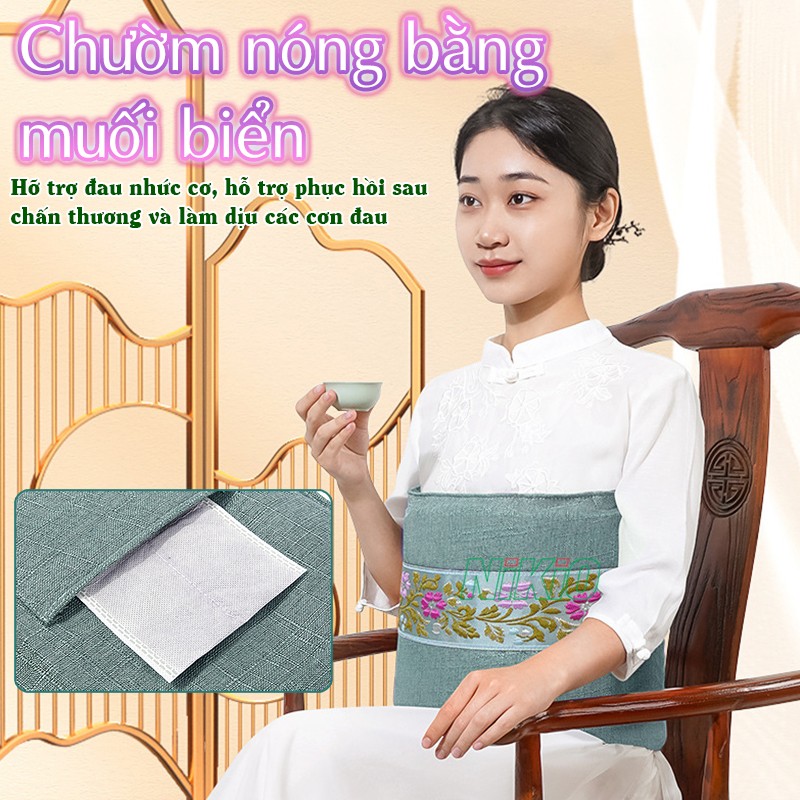Đệm nhiệt nóng toàn thân chườm món bằng muối Nikio NK-202