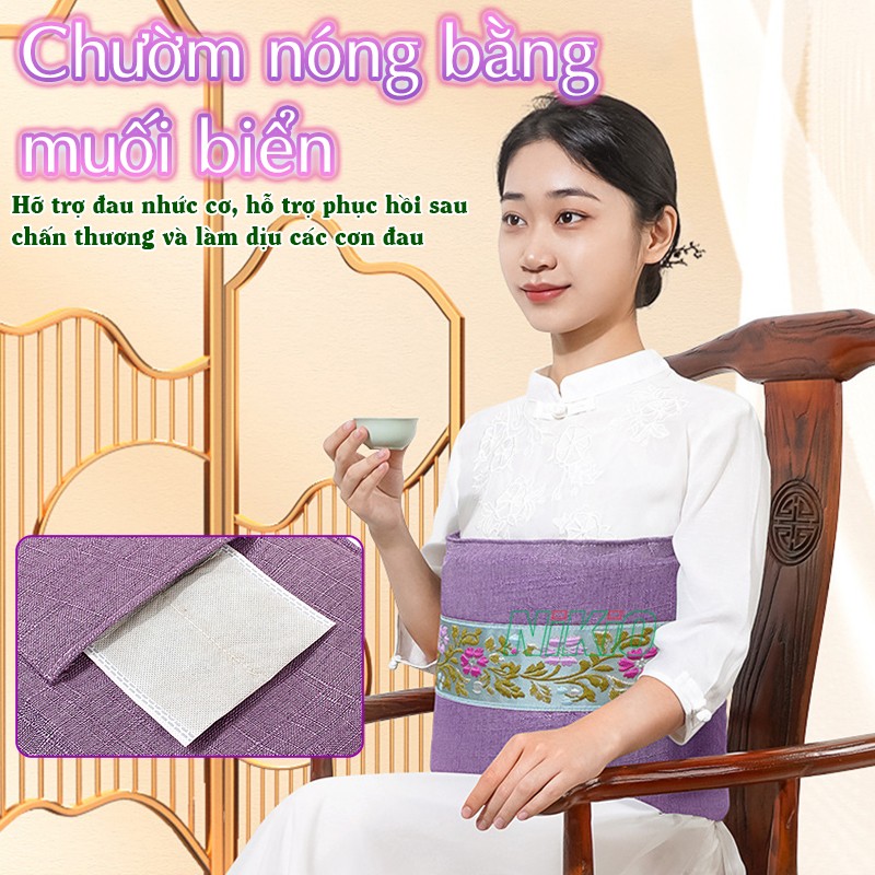 Đệm nhiệt nóng toàn thân chườm món bằng muối Nikio NK-202