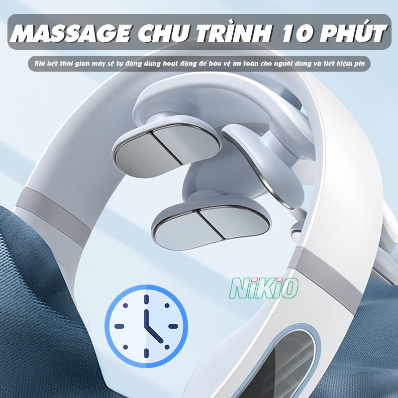 Máy massage cổ vai gáy Nikio NK-130D massage chu trình 10 phút