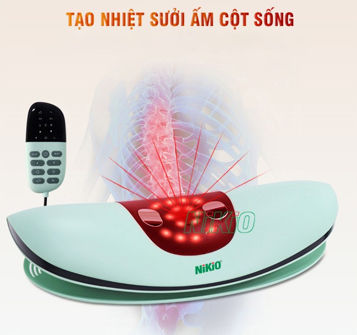 Đệm mát xa cột sống lưng Nikio NK-158