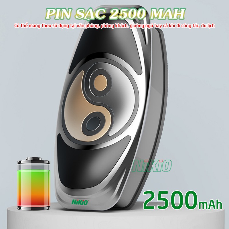 Máy massage thắt lưng pin sạc 2500 mAh Nikio NK-159