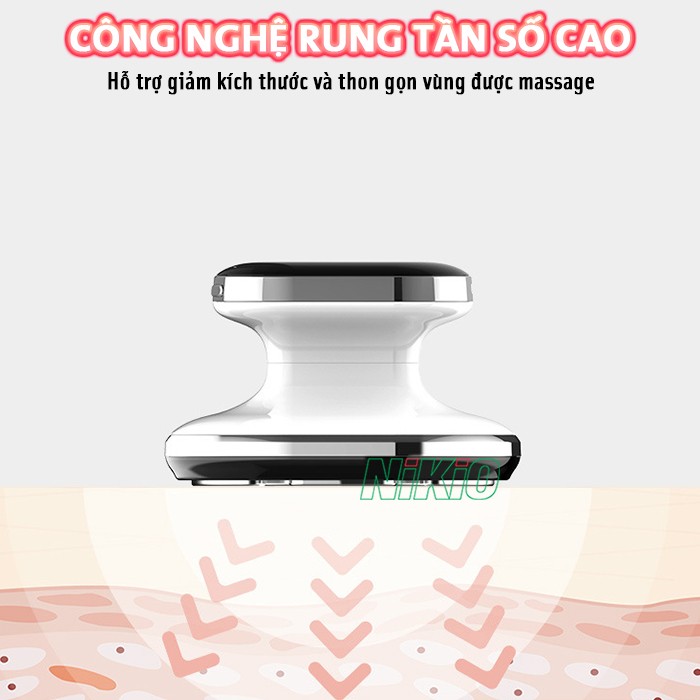 Máy massage giảm mỡ bụng và làm săn chắc toàn thân công nghệ rung tần số cao Nikio NK-160