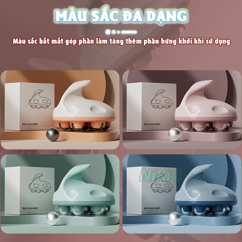 Dụng cụ massage cầm tay nhiều màu sắc đa dạng Nikio NK-07C