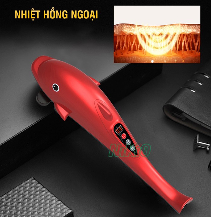 Máy đấm lưng cầm tay cá heo Nikio NK-178 