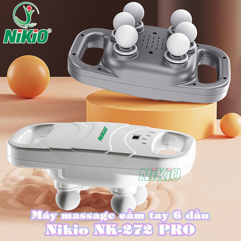 Máy massage cầm tay 6 đầu cao cấp Nikio NK-272-pro