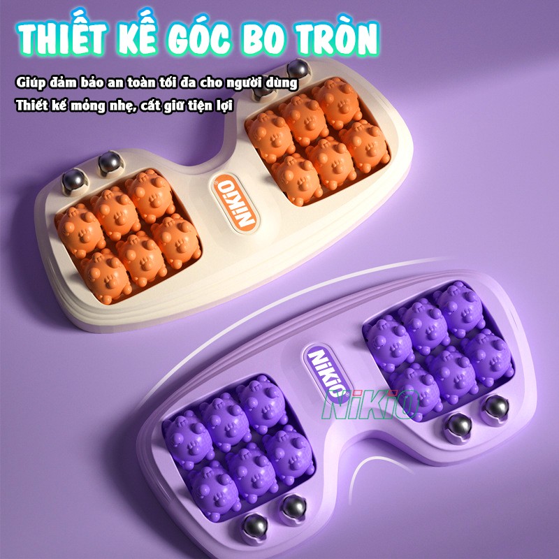 Bàn lăn massage chân thiết kế bo góc Nikio NK-05C