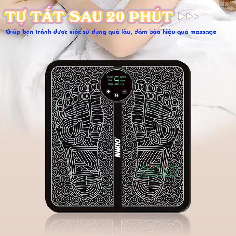 Máy massage chân xung điện tự tắt Nikio NK-106