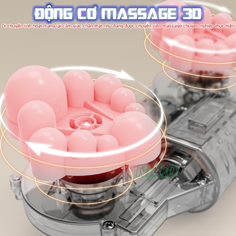 Máy massage chân động cơ massage 3D Nikio NK-183