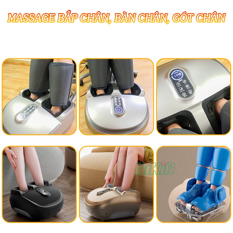 Máy massage chân massage bàn chân và bắp chân Nikio NK-187
