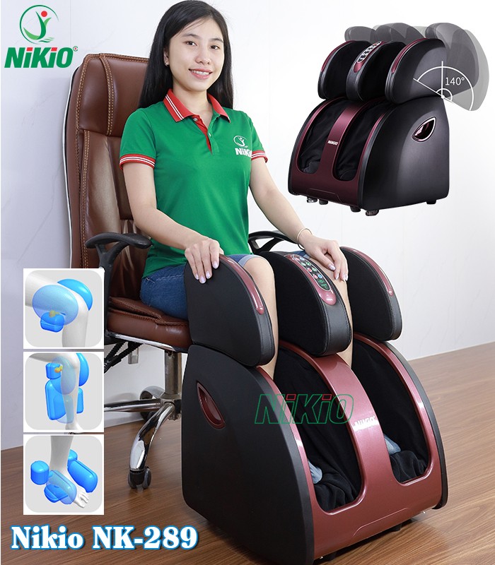 Máy massage bàn chân, bắp chân và đùi Nikio NK-289