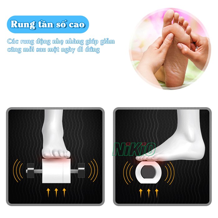 Máy massage bàn chân, bắp chân và đùi công nghệ rung tần số cao Nikio NK-289