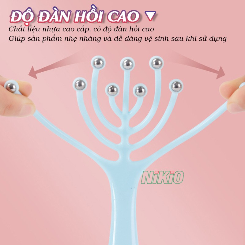 Cây massage đầu bạch tuộc độ đàn hồi cao Nikio NK-01C