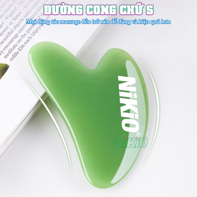 Dụng cụ massage, cạo gió, giải cơ đường cong chữ S Nikio NK-03C