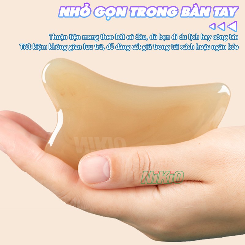 Dụng cụ massage nâng cơ mặt nhỏ gọn trong bàn tay Nikio NK-03C1